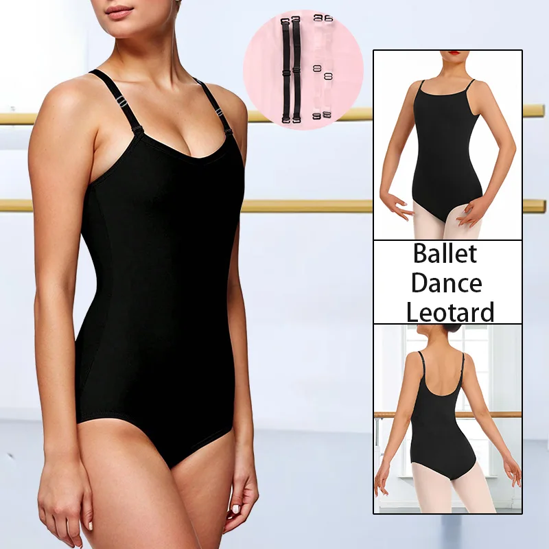 المرأة عارية بروتيل الباليه ملابس رقص الجمباز للكبار الجمباز الرقص تانك القمم مع الأشرطة قابل للتعديل وبطانة أمامية ناعمة