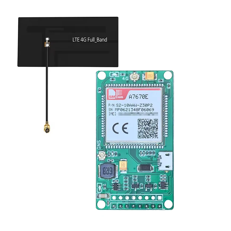 SIMCOM A7670E FASE 4G Cat 1 avec 101GPS Tech Development Core Board A7670E-FASE A7670E-LASE TTL Serial Port USB