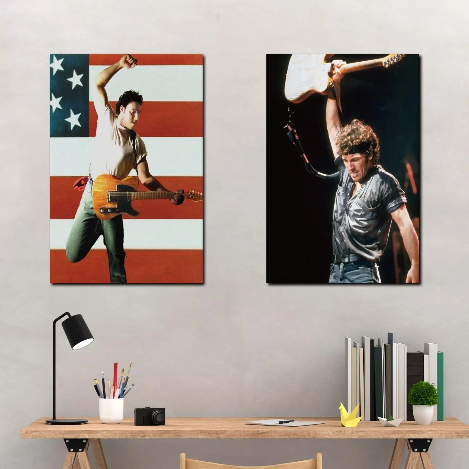 

Bruce Springsteen Singer Canvas Art Poster and Wall Art Picture Print Modern Family bedroom Decor Posters