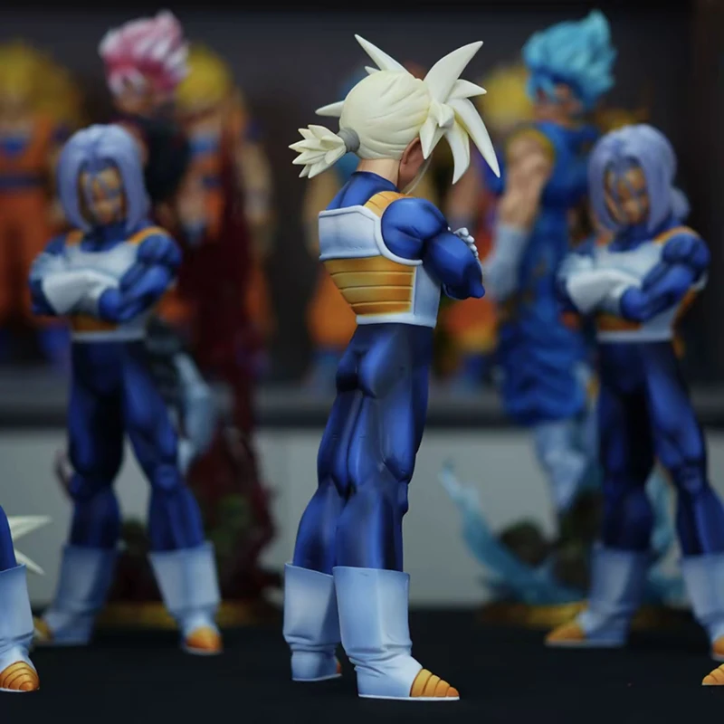 Dragon Ball Super Saiyan – figurine troncs 30cm, poupée d'action Double Face remplaçable pour décoration de bureau, jouet de collection, cadeau