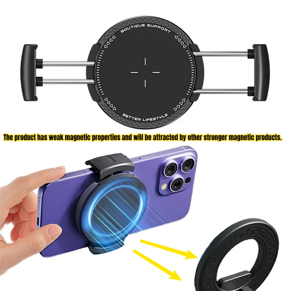 Braçadeira magnética para telefone, suporte magnético para telefone de carro, montagens universais, clipe para celular de ciclismo, liberação/attaque/desmontar