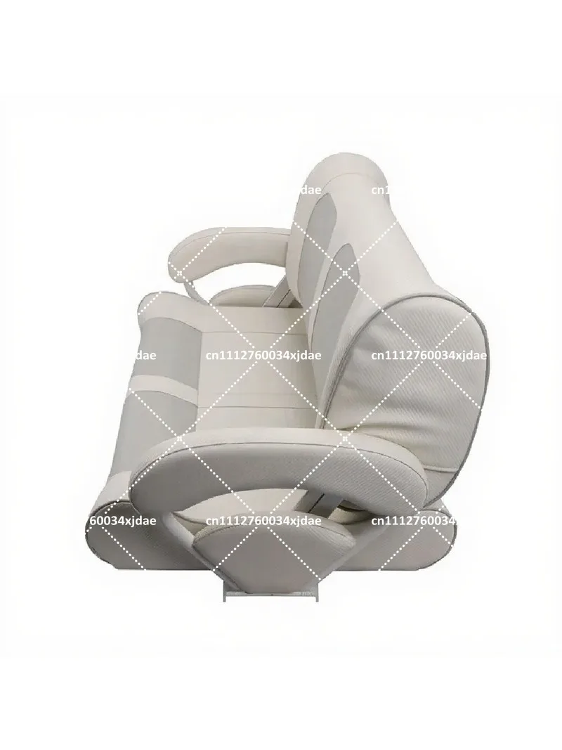Marine Double Sofa Seat for Yacht Speedboat, Boat Deck Furniture, Waterproof Outdoor Seating with Storage