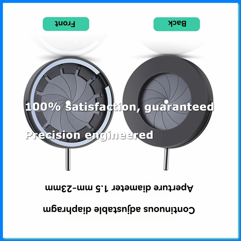 1.5-23mm Manual Aperture Adjustable Mechanical Iris Diaphragm Iris Diaphragm for Digital Camera Microscope Iris SK23-A79U