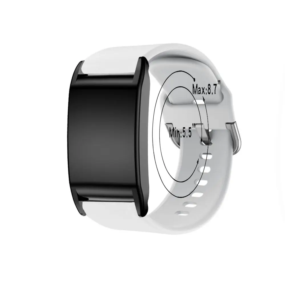 Nova banda de fitness de silicone respirável ajustável substituição cinta protetor macio esportes pulseira para whoop 4.0 para mulher