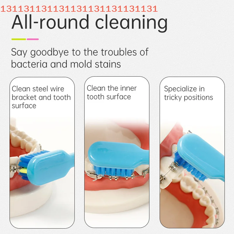 

Чистые брекеты, зубная щетка, мягкая щетина, зубная щетка для ухода за полостью рта, зубная щетка с L-образной формой, межзубная щетка, тафтинговая щетка