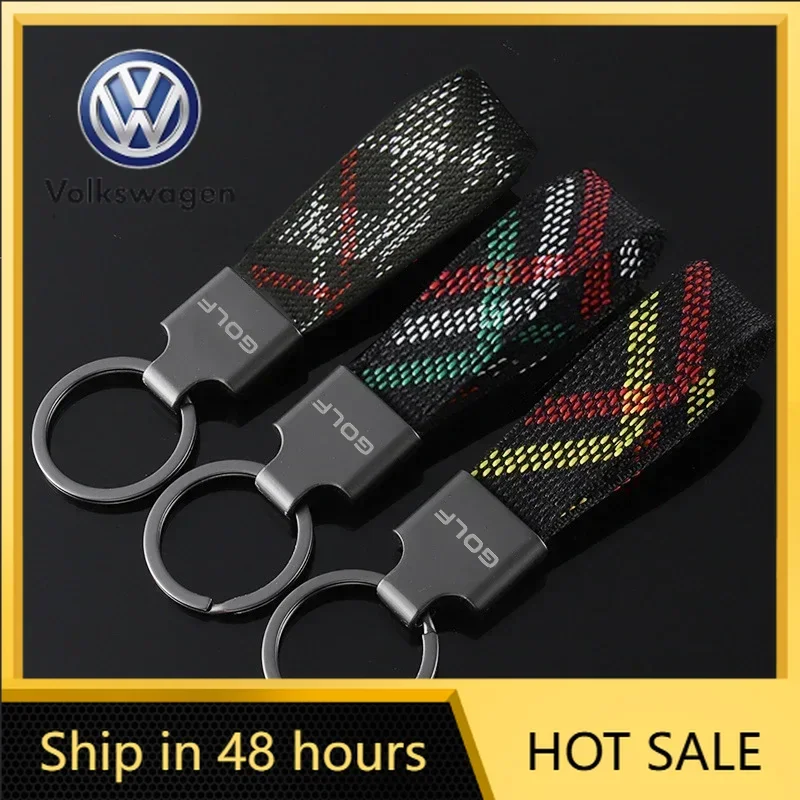 

VW 2026 Hot 1PC Metal Car Key Rings Holder Pendant for Volkswagen GOLF Logo Passat Tiguan Beetle Keychain Accessories