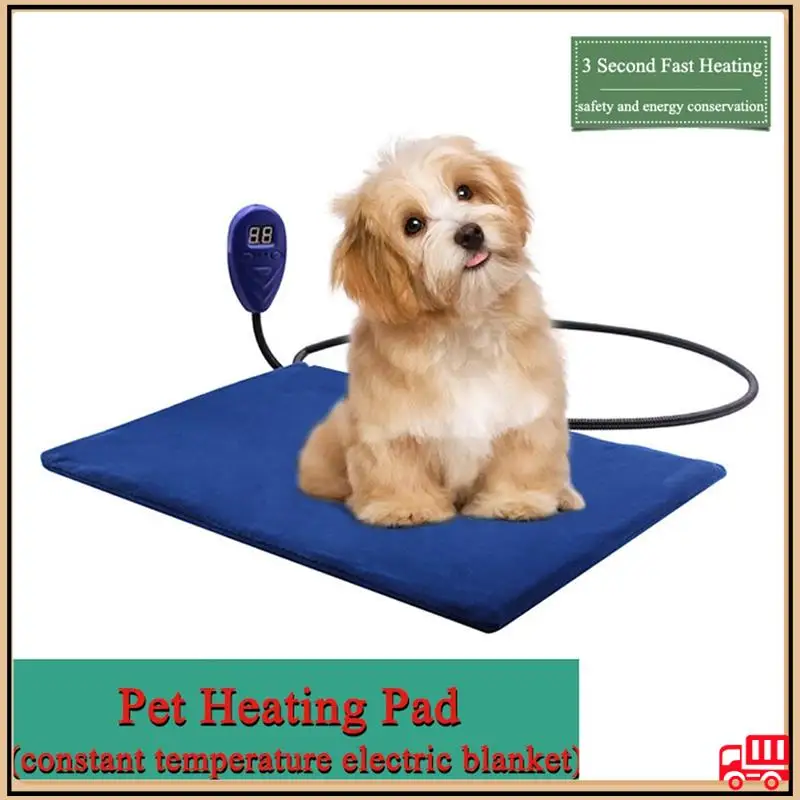 

Pet Heating Pad Cat Constant Temperature Electric Blanket 12V Low Voltage Pet Electric Heater For Dogs Bed US Plug-C Easy To Use