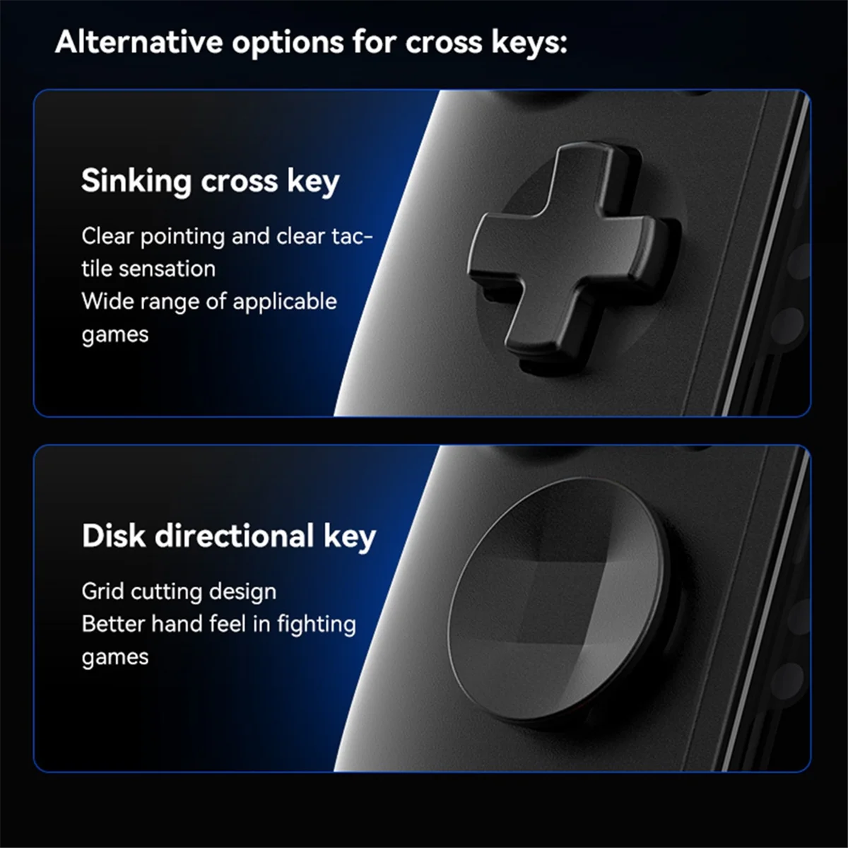 #960M D8 PRO Stretch Gamepad for Dual Hall Somatic for SWITCH/PS4,A (Brilliant Nightblack)