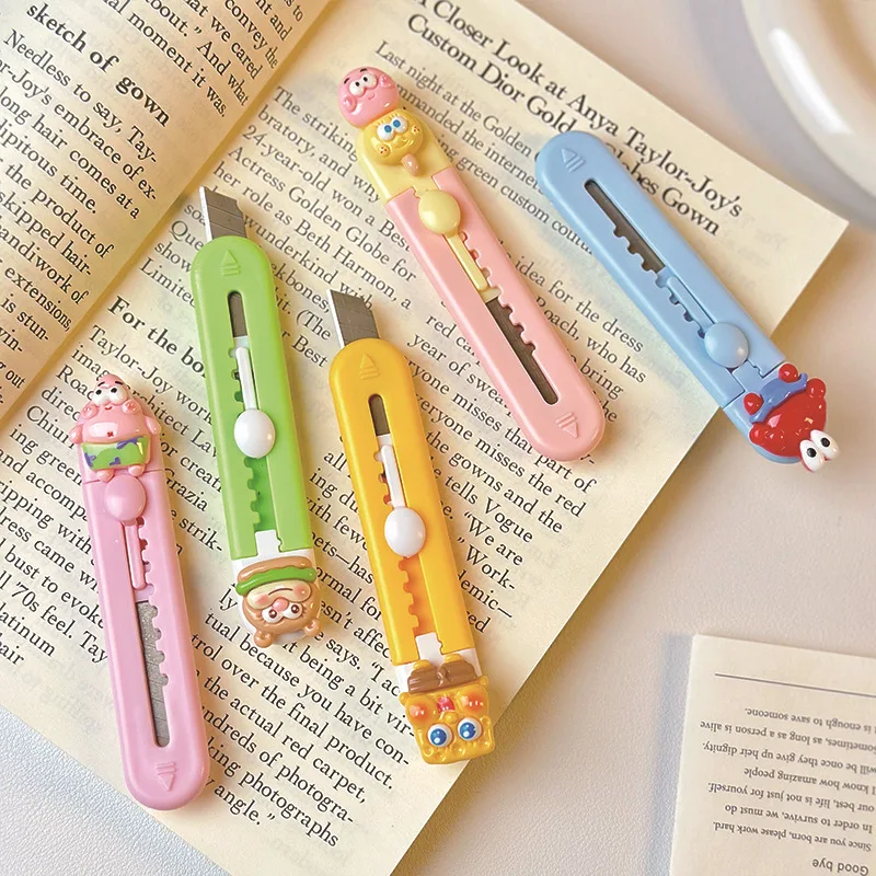 1Pc Creative Art Knife Cute Cartoon Express Delivery Artifact Portable Paper Cutter Hand Account Knife Letter Opener Sword