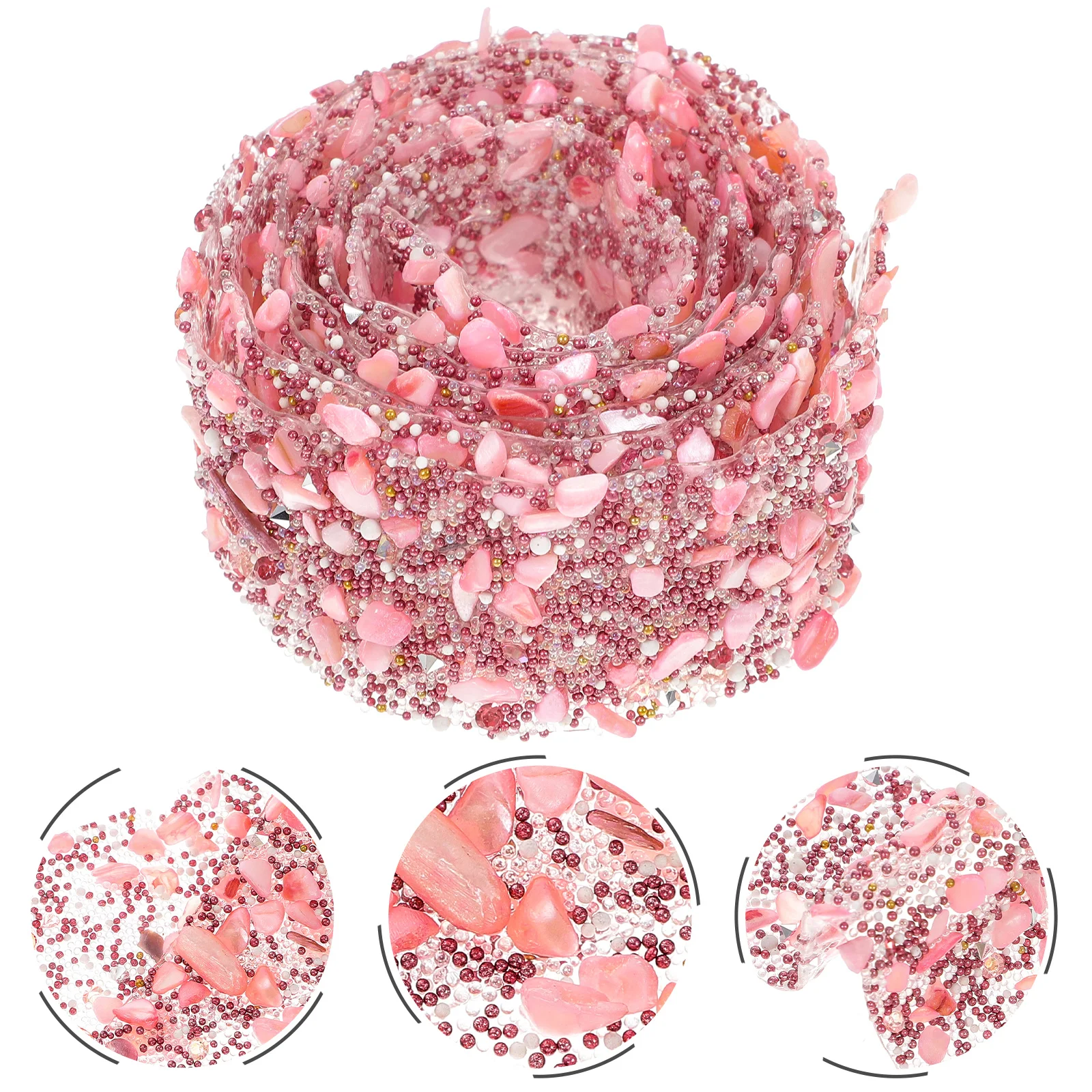 

Crushed Stone Crystal Ribbon Mesh Drill Bar Laces Clothing Accessories Craft Trim Multi Function Wear Resistant Hot Melt