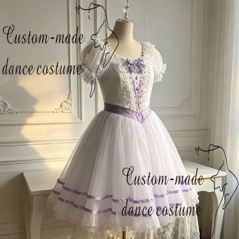 Graduation Ball Purple Performance Competition Dress Dance Dress Ballet Performance Dress Customization