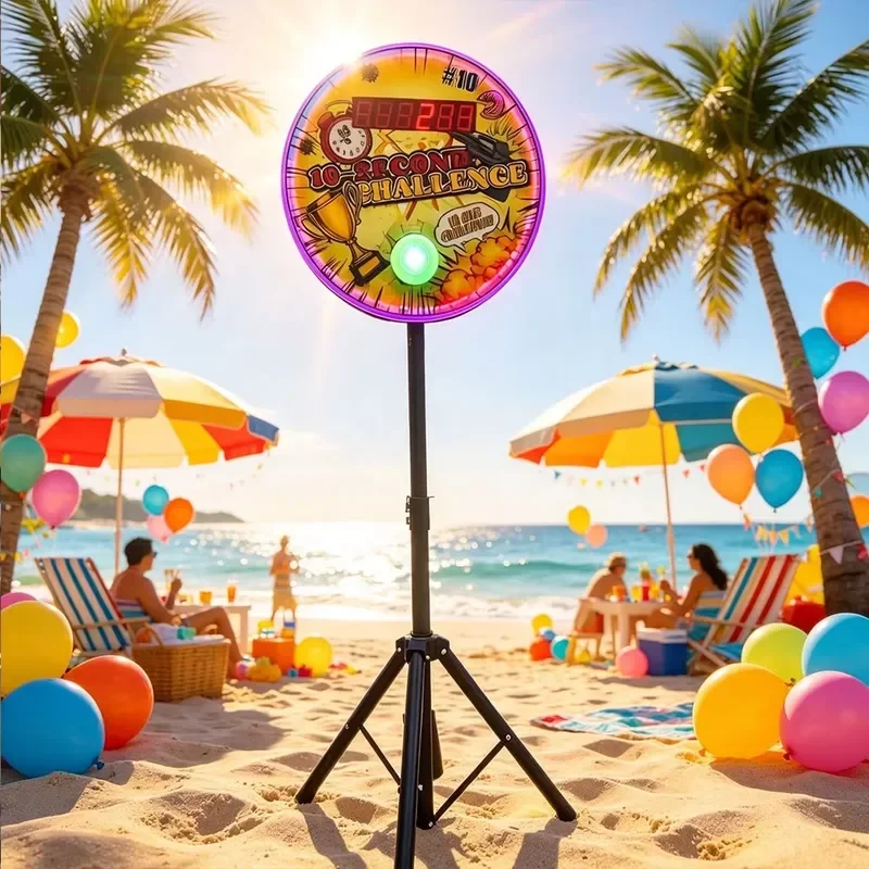 Custom Hand-eye Coordination Interactive Push Button Reaction Training Countdown Timer 6 Digits 10 Seconds Challenge Game