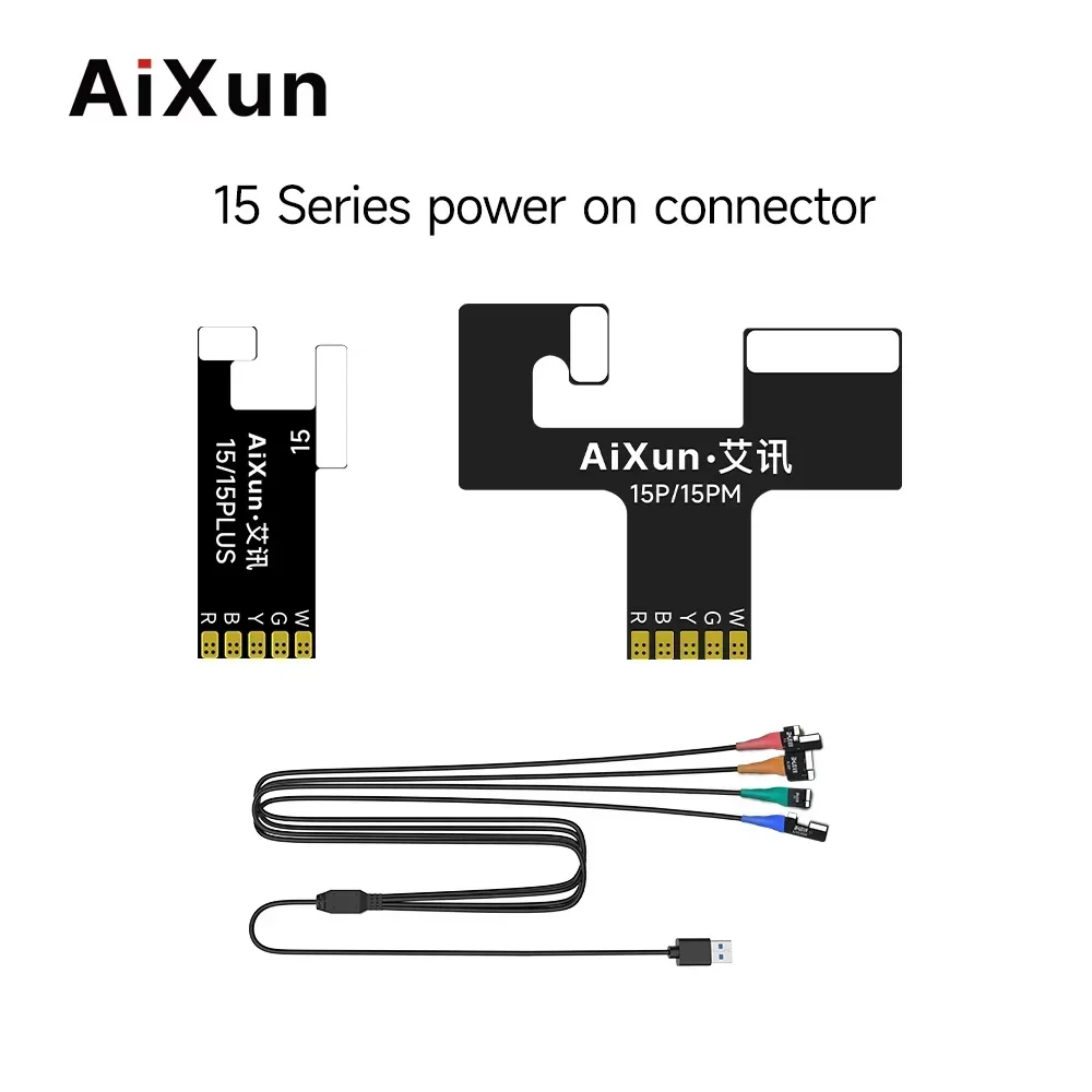 AIXUN Boot Control Test Line for P2408S P3208 Power Supply Cable FOR IPhone 7-16Pro Max Mobile Phone One-button Power-on Tools