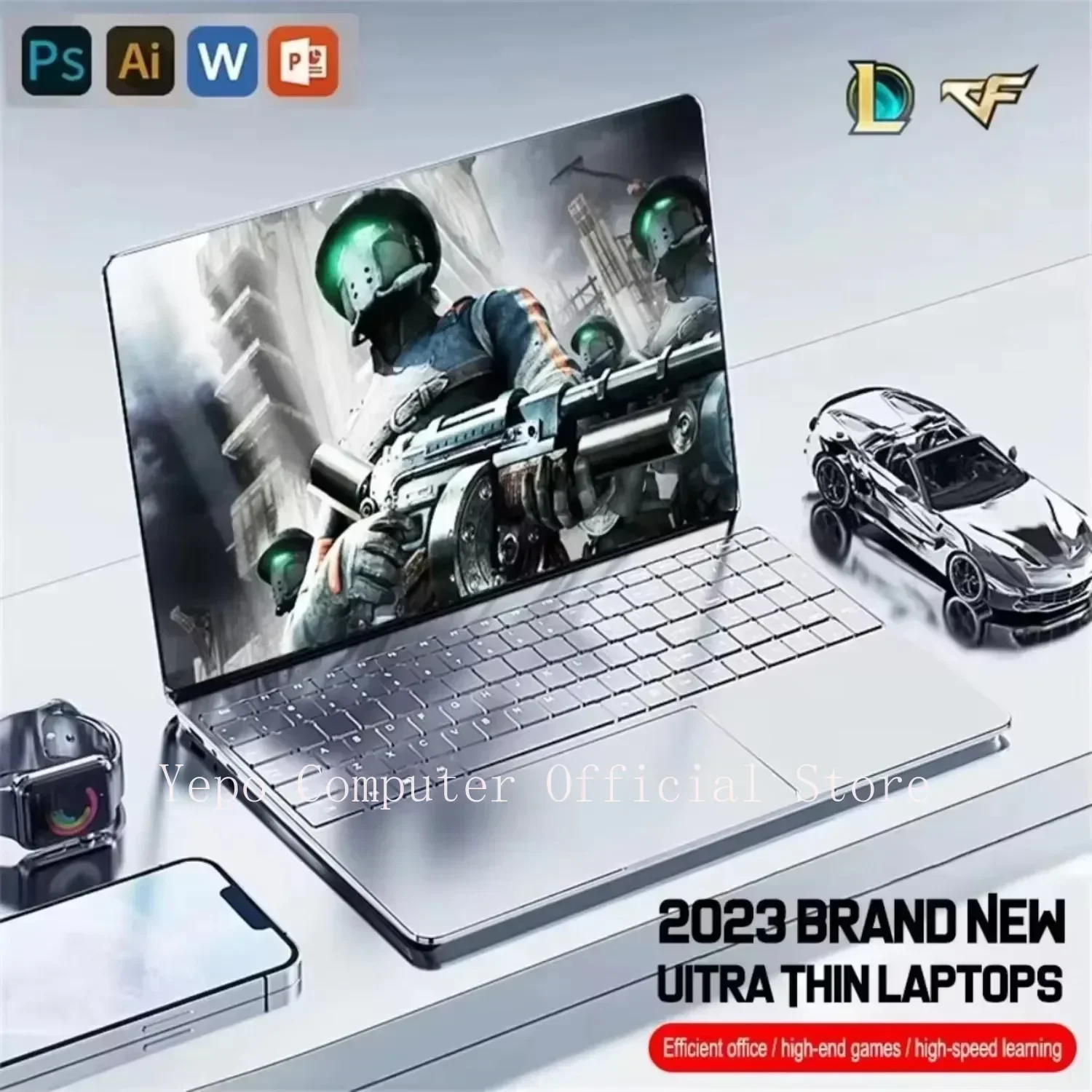 Nuevo ordenador portátil de juegos pantalla HD de 15,6 pulgadas Intel Celeron N5095 sistema Windows 11 WiFi de doble banda 16GB RAM 1TB SSD portátil