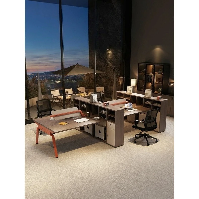 

Clerk, desk, simple, modern 4-person 6-person, office furniture, table screen, table and chair combination