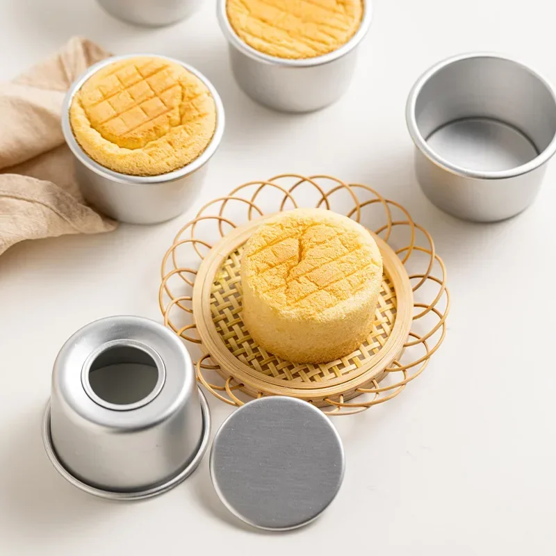 5PCS Mini Cake Mold Removable Non-stick Round DIY Cake Muffin Baking Mold Mould Tool Set Cup Cake Tin Bakewares