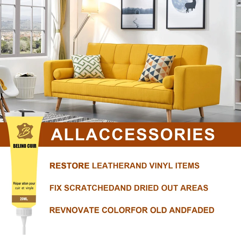 20ml Leather Repair Gel Colorful Car Repair Scratches Cracks Home Car Seat Leather Complementary Refurbishing Cream Repair Paste