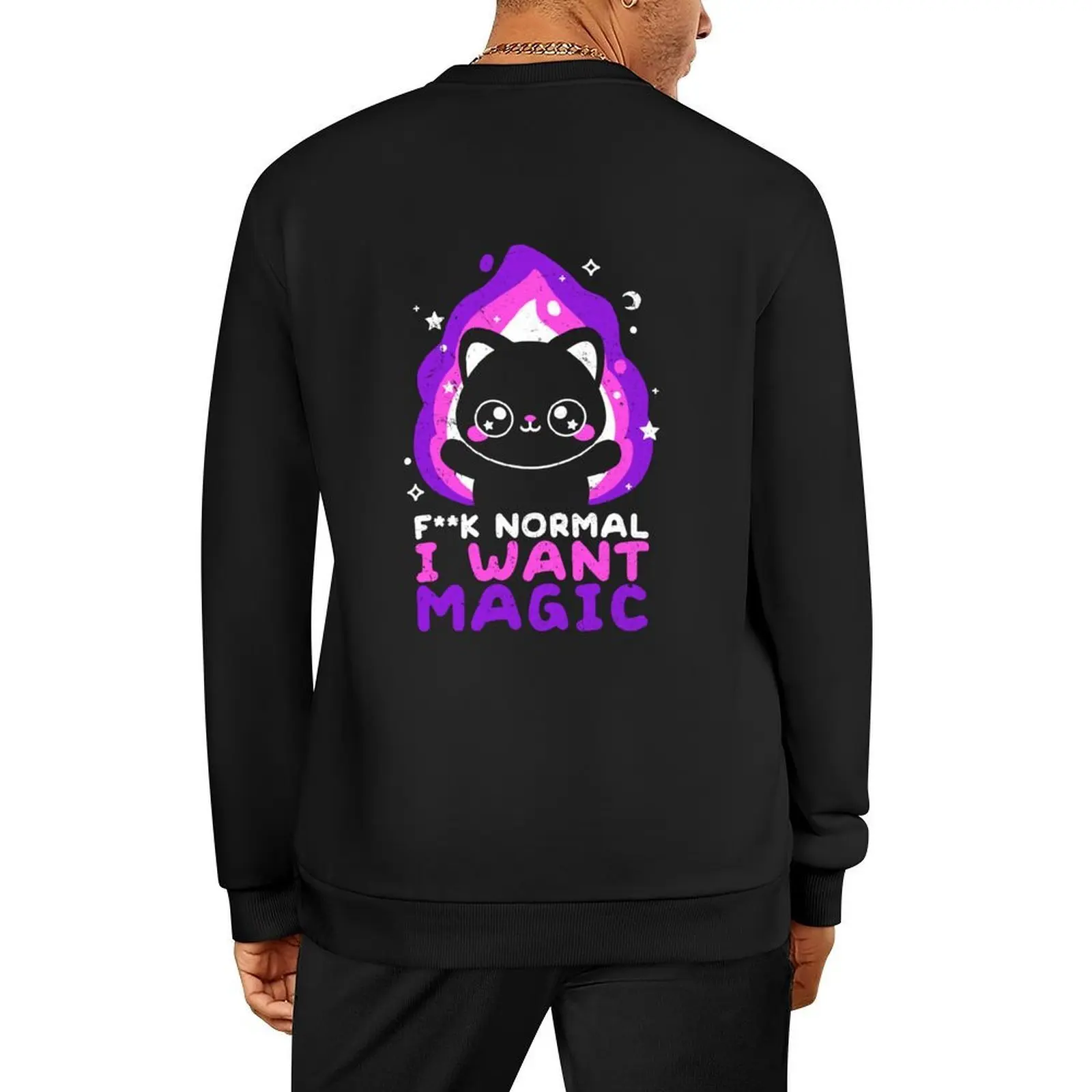 

Magicat want magic Pullover mens designer clothes tracksuit winter clothes autumn jacket men graphic sweatshirts