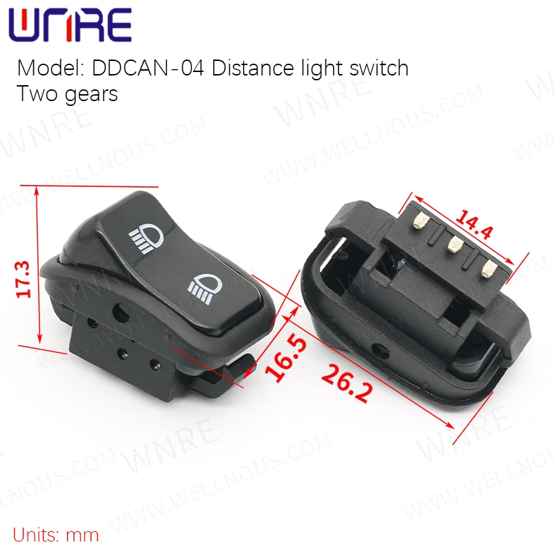 Ship Type Distance Conversion Switch DDCAN-04 Electric Scooter Headlight Power Switch 16 * 26 Hand Handle Main Button Switch