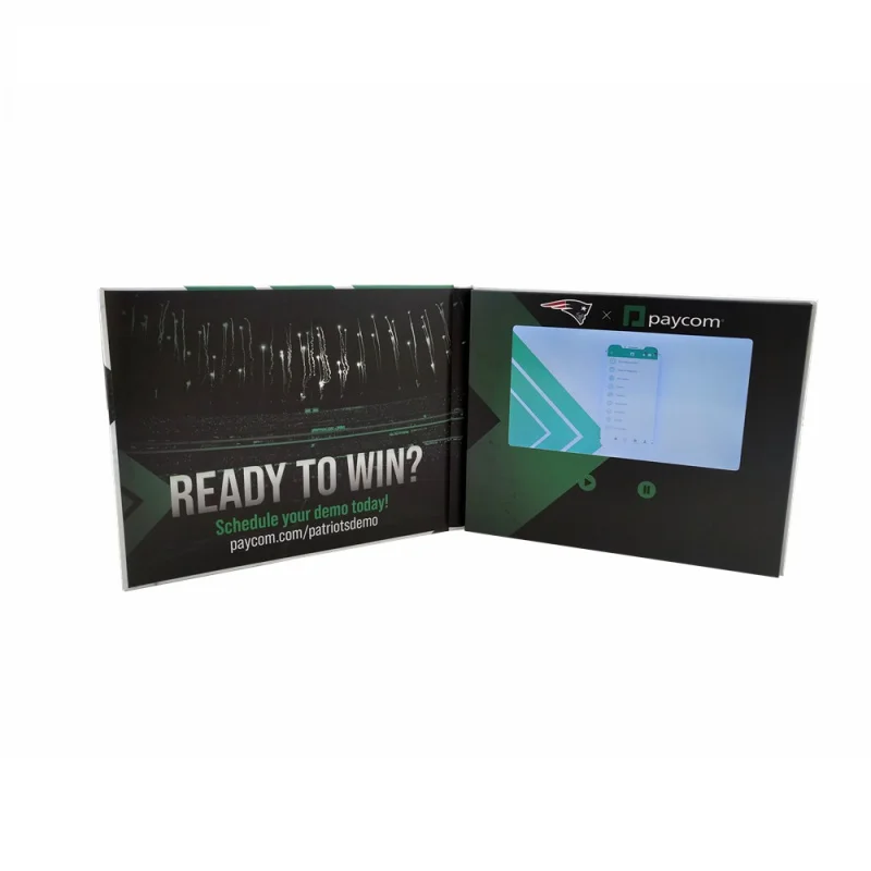 Custom. Custom A5 inch Hardcover Digital LCD Screen Video Booklet Brochure Card for Advertisement Business