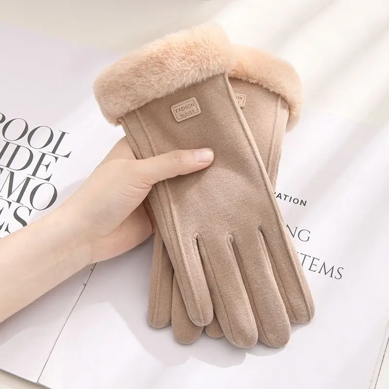 Warm Gloves Winter Outdoor Women Cycling Outdoor Sports Running Riding Motorcycle Ski Touch Screen Windproof cold-resistan Glove