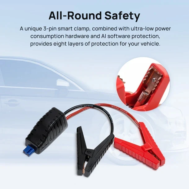 70mai PS01 Jump Starter with USB-C Charging Power Bank LED Light 5V Input for Car Passenger Car Motorcycle Jump Starter