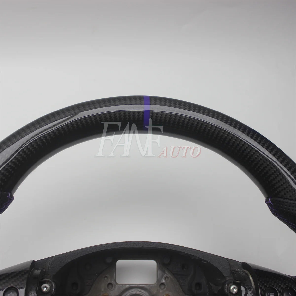 Purple Real Carbon Fiber Steering Wheel with Leather for VW Volkswagen Jetta Mk5 Golf 5 GTI R32 EOS Passat B6 Bora Caddy