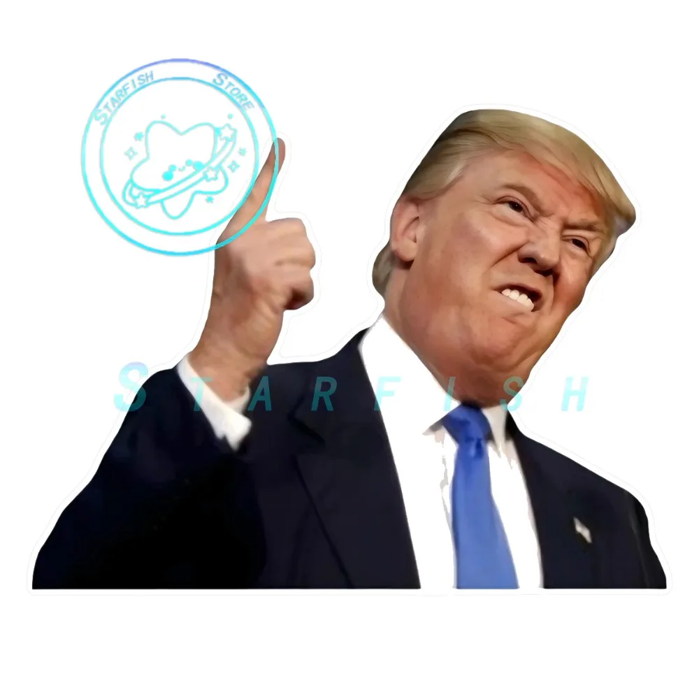 Trump's Domineering Car Sticker Interesting Trump Stickers on Car Windows PVC Material Waterproof and Sunscreen Spraying Process