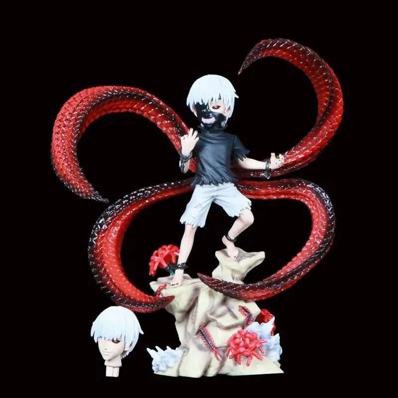 

Anime Tokyo Ghoul Kaneki Ken GK Double Head Battle Version PVC Action Figure Collectible Model Doll Toy 18CM
