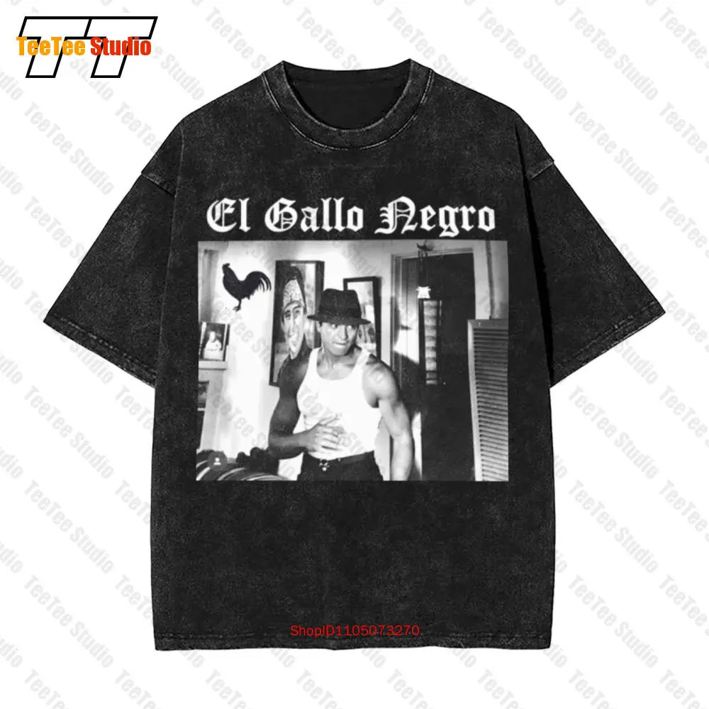 Blood In Blood Out Vato Loco El Gallo Negro Vintage Camiseta extragrande BKNK