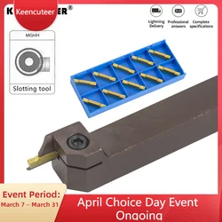 MGHH 3mm width Dia 25mm spring steel End Face Groove Cutter MGMN300 insert CNC Lathe Cutting Tool holders Grooving Tools set