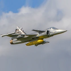 Flyfans 6CH NATO Tiger/republika czeska/szwedzkie siły powietrzne/węgierskie siły powietrzne spotykają się z JAS-39 Gripen 70mm RC EDF Jet PNP wersja samolotu