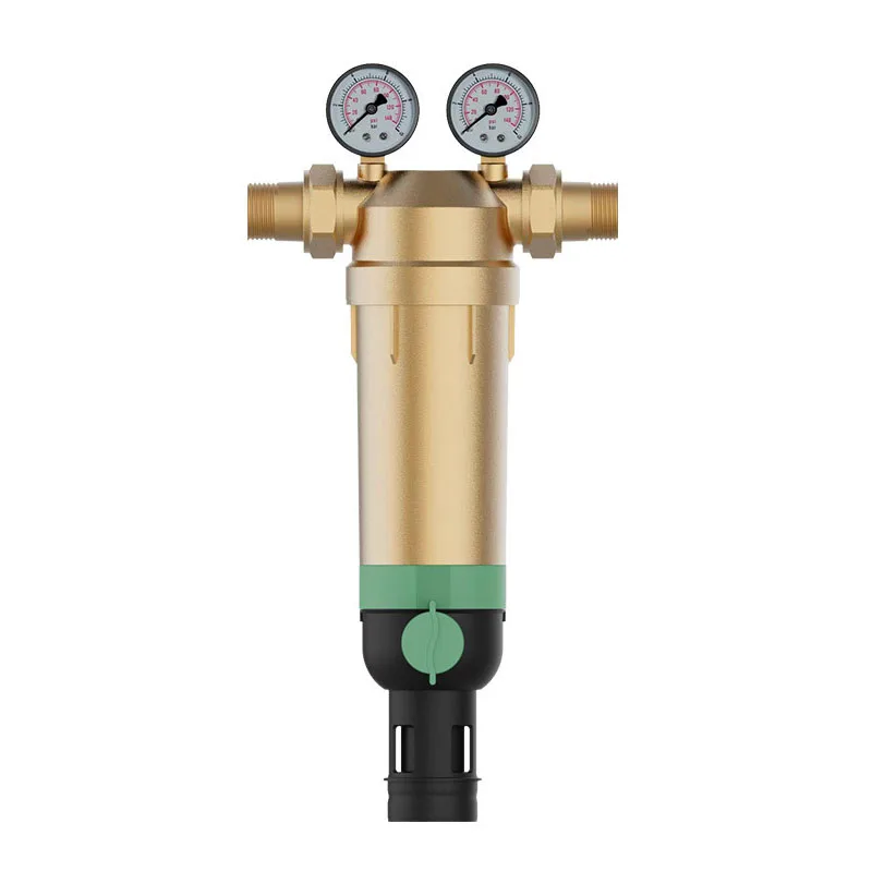 Copper Pre Filter Purifier Whole House Spin Down Sediment Water Filter 360° High Pressure Backwash