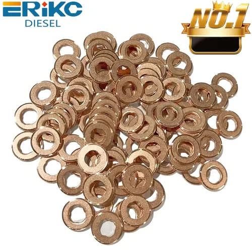100 Uds F00VC17505 boquilla de inyector arandela de cobre F00VC17504 F00VC17503 F00VC17502 junta de pulverizador diésel F00VC17506 para cuña