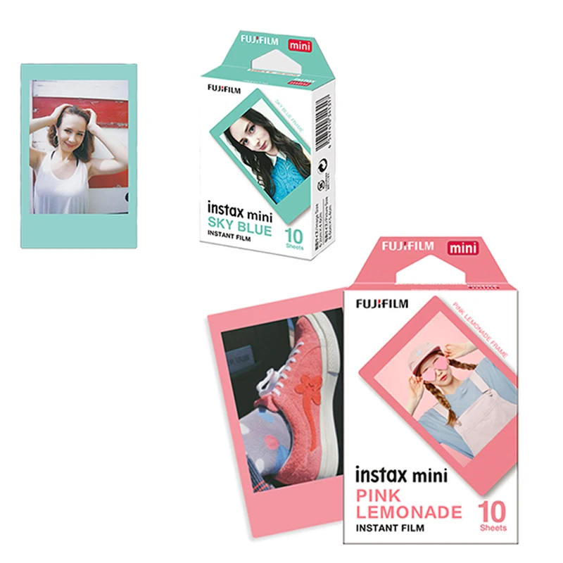 10/20/30/50 Sheets Fujifilm Instax Mini 12 8 40 Film Pink Side and Blue Side Fuji Instant Photo Paper for 70 SE 25 99 Evo Link3