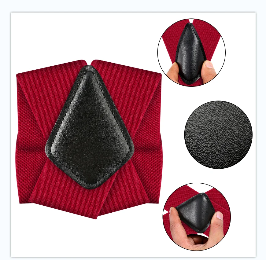 Suspensório masculino clássico resistente, 2 polegadas de largura, clipes resistentes, suspensórios de trabalho elásticos ajustáveis com costas X