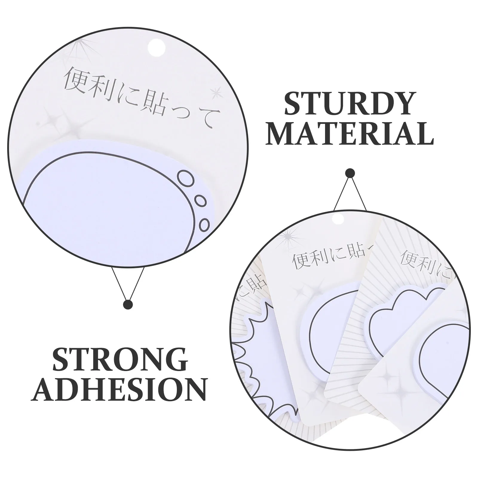 Bubble Sticky Tabs 4 Sets Self Adhesive Memo Index Flags Strong Hold for Office School Reading Scrapbook