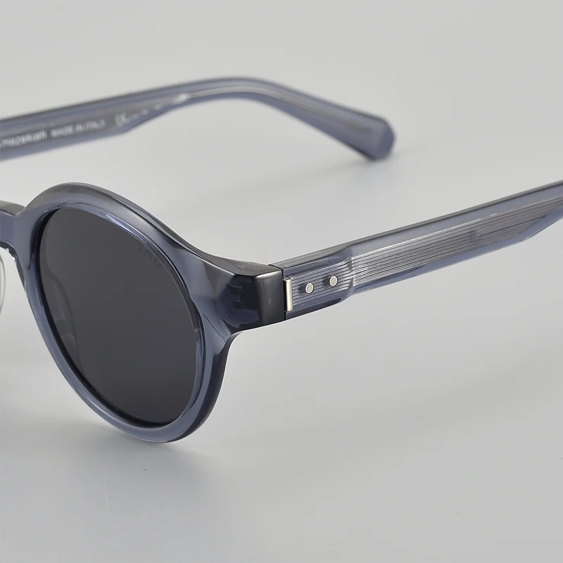 TAG Hezekiah luxury Brand vintage Polarized Sunglasses Men Women Retro round Driving Sun glasses Fashion UV400 acetate Sunglass