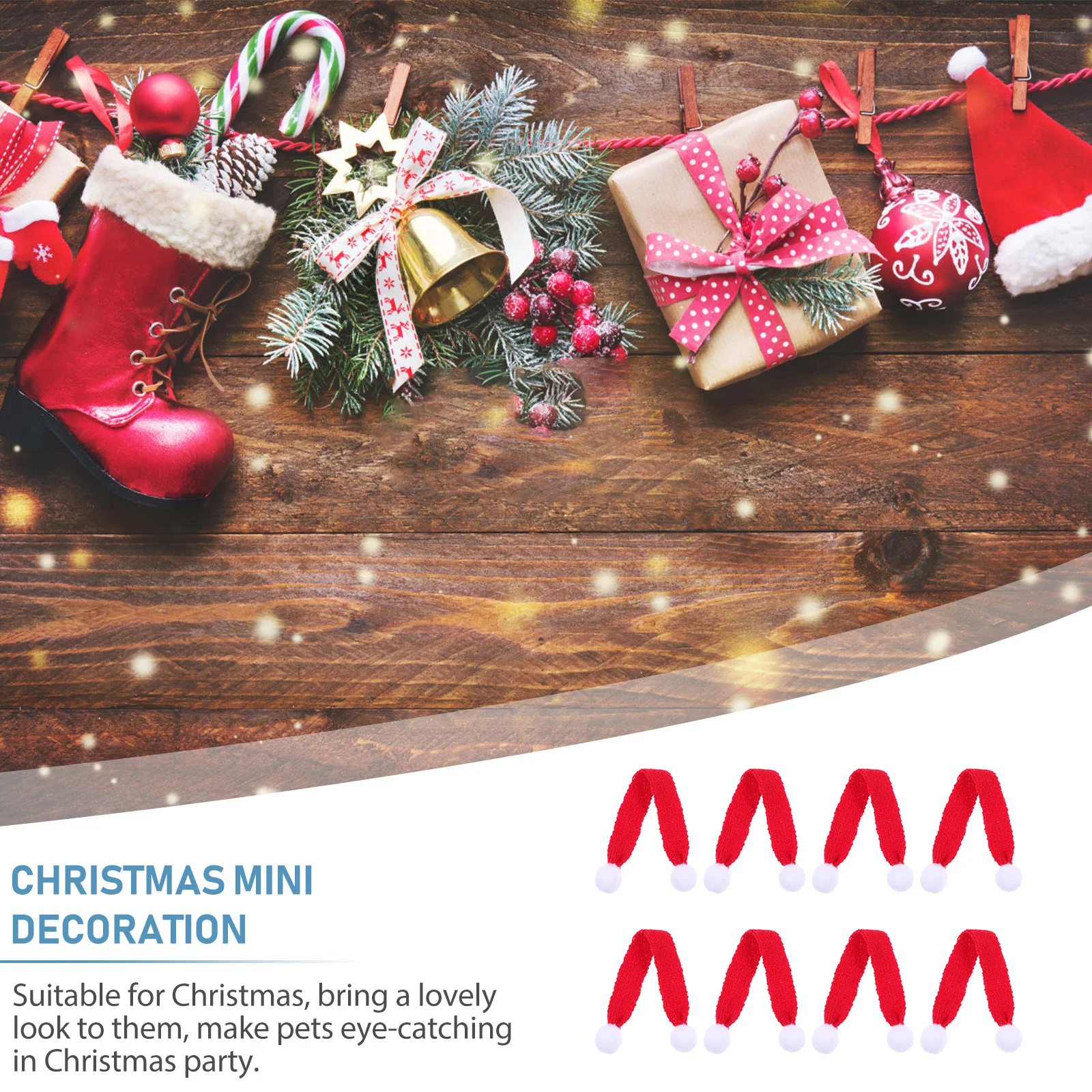 10 pçs adorável mini lenços acessórios de natal design multifuncional cores vibrantes perfeito para sessões de fotos