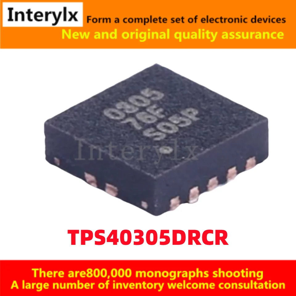 5ชิ้น/ล็อต TPS40305 TPS40305DRCR ใหม่ของแท้นำเข้าของแท้ของแท้แหล่งจ่ายไฟสลับของแท้ผ้าไหมจอ QFN10 0305
