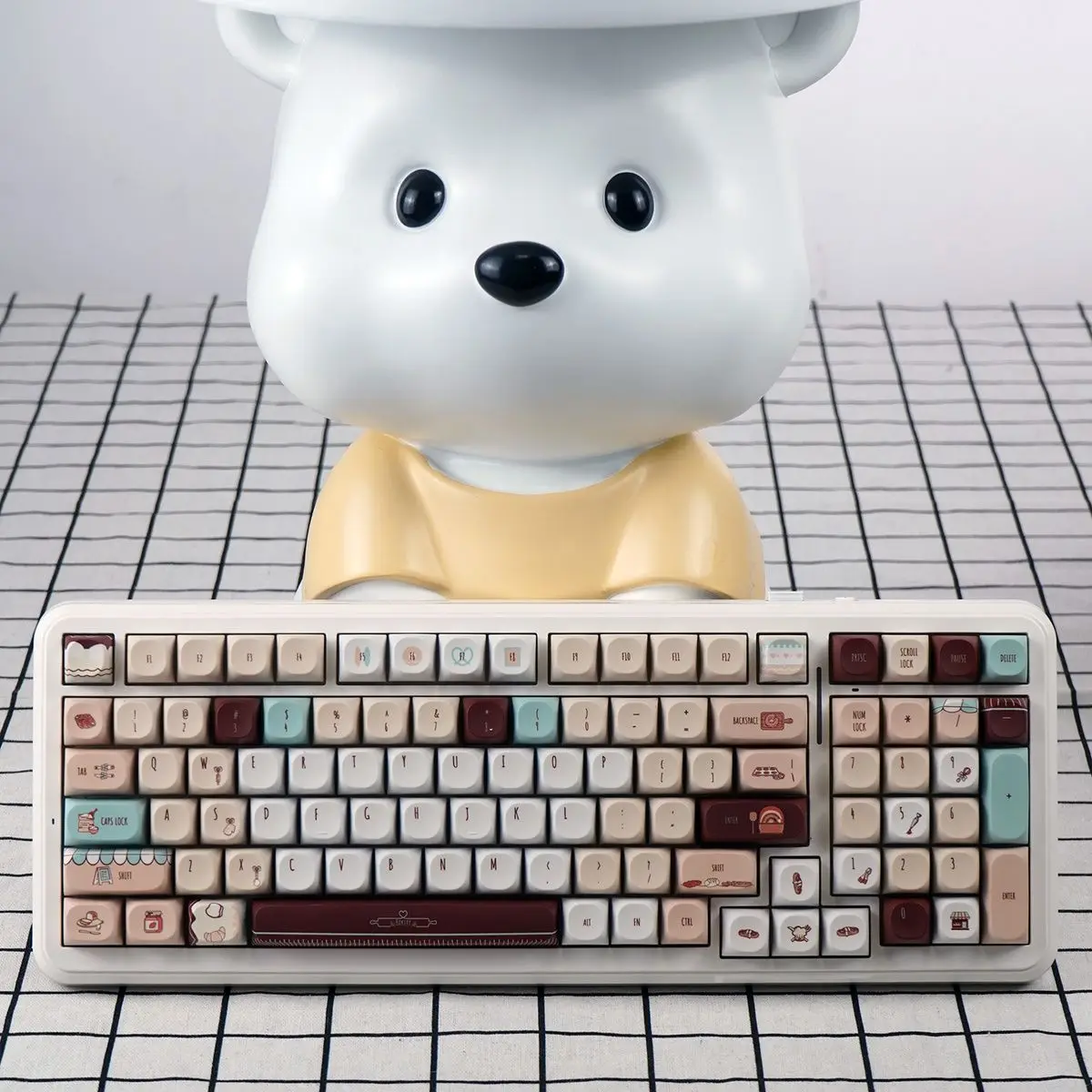 Vintage MA Height Small Full Keycap 104 Keys Plus Supplement Fits Mechanical Keyboard Kit 60 68 87 98