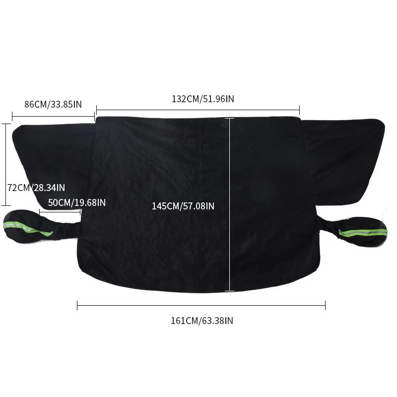 المغناطيسي رشاقته زجاج السيارة الأمامي غطاء الثلوج أكسفورد القماش الشتاء الزجاج الشمس قناع مقاوم للماء السيارات ظلة غطاء للثلج الجليد