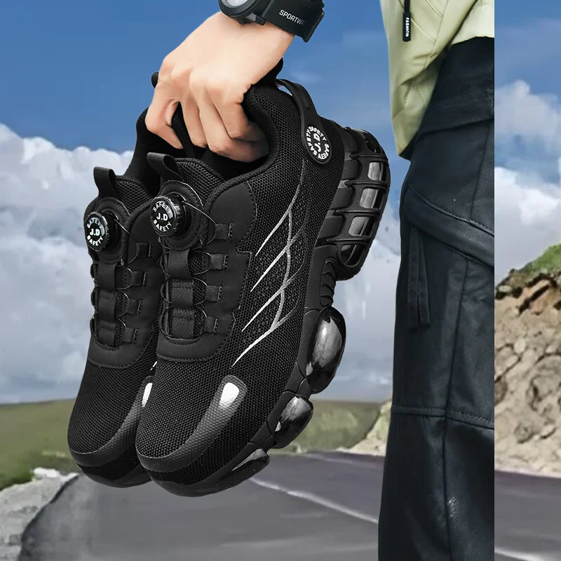

Labor Protection Shoes for Men in Summer, Fly Woven, Breathable, Super Soft, Solid Bottom, Wear-resistant, Anti Slip Work Shoes