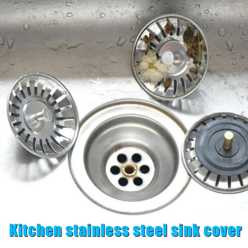 

Stainless Steel Sink Strainers Rust Free Stainless Steel Waste Plug Sink Filter for Home Kitchen Bathroom