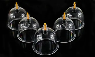 5pcs Cupping device for household use/single tank B2 size large tank/single vacuum extraction cupping for beauty salon