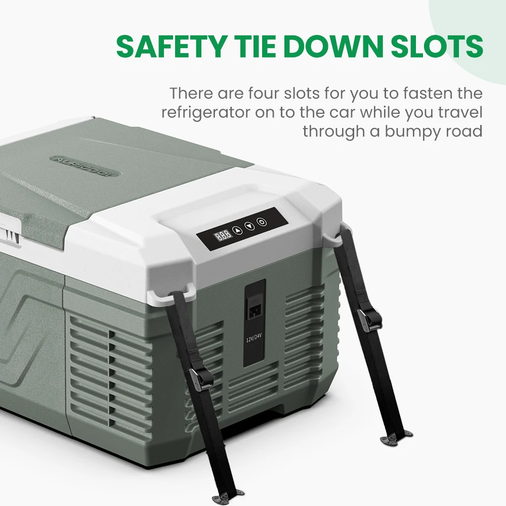 Alpicool NL9 9L Portable Refrigerator 12V/24V Small Car Fridge 100V~240V AC Electric Cooler Plug in Mini Freezer for Camping