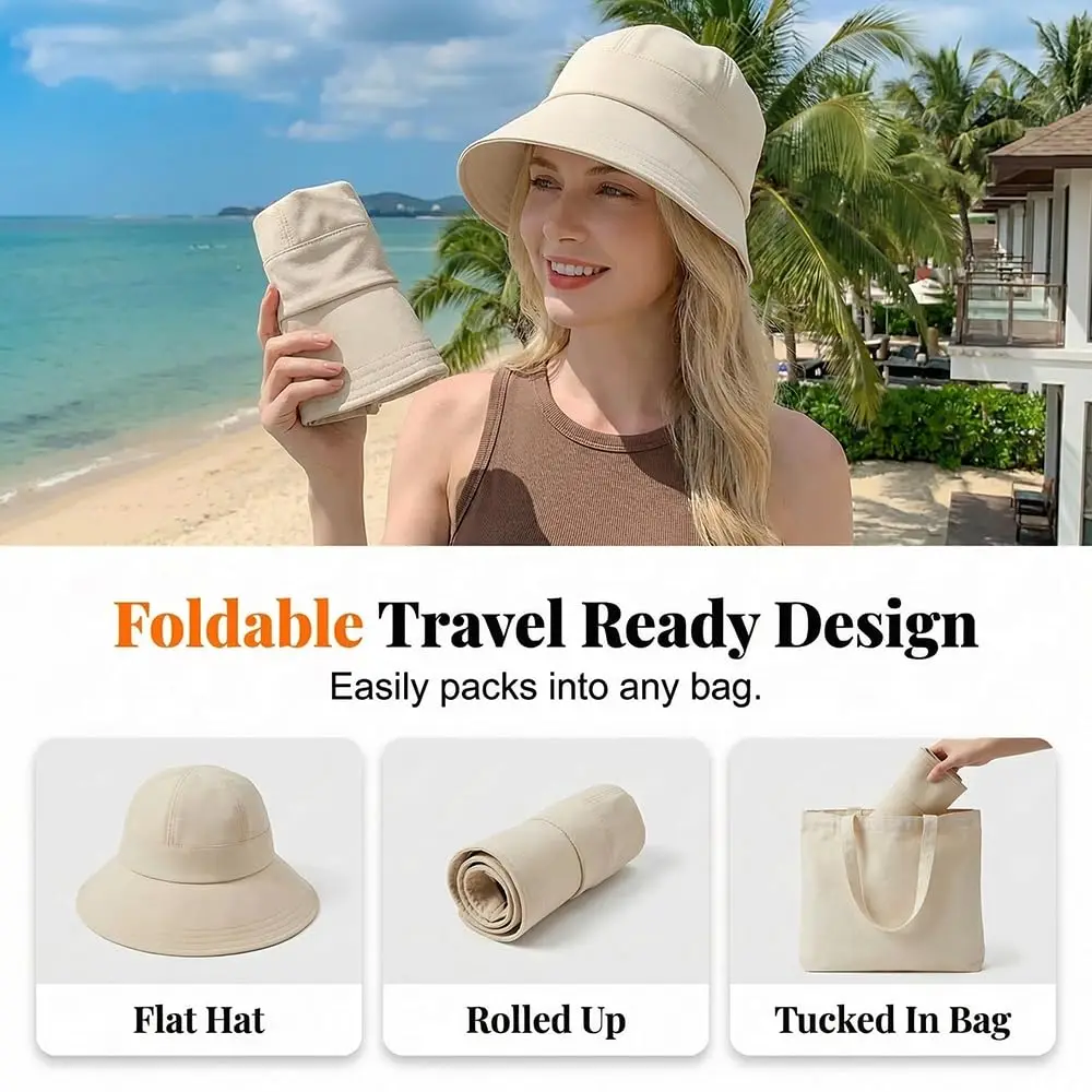 Adjustable UPF Sunscreen Baseball Hat, Lightweight Wide Brim Hat for Hiking and Camping, UV Protection Hat Unisex Sun Hats