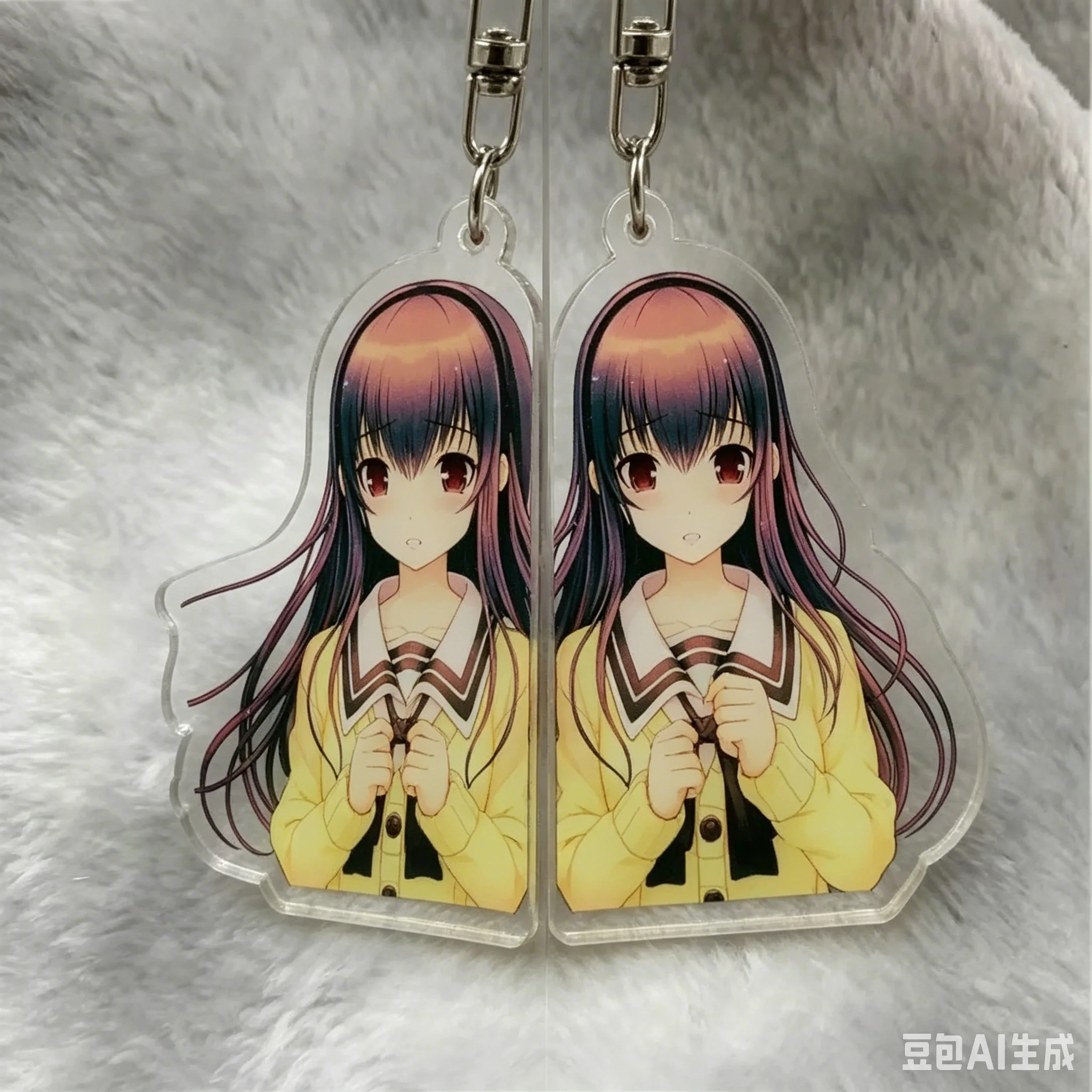 Anime Keychain Sone Miyuki Acrylic Keyring strap Figure Hanging Accessories 6cm