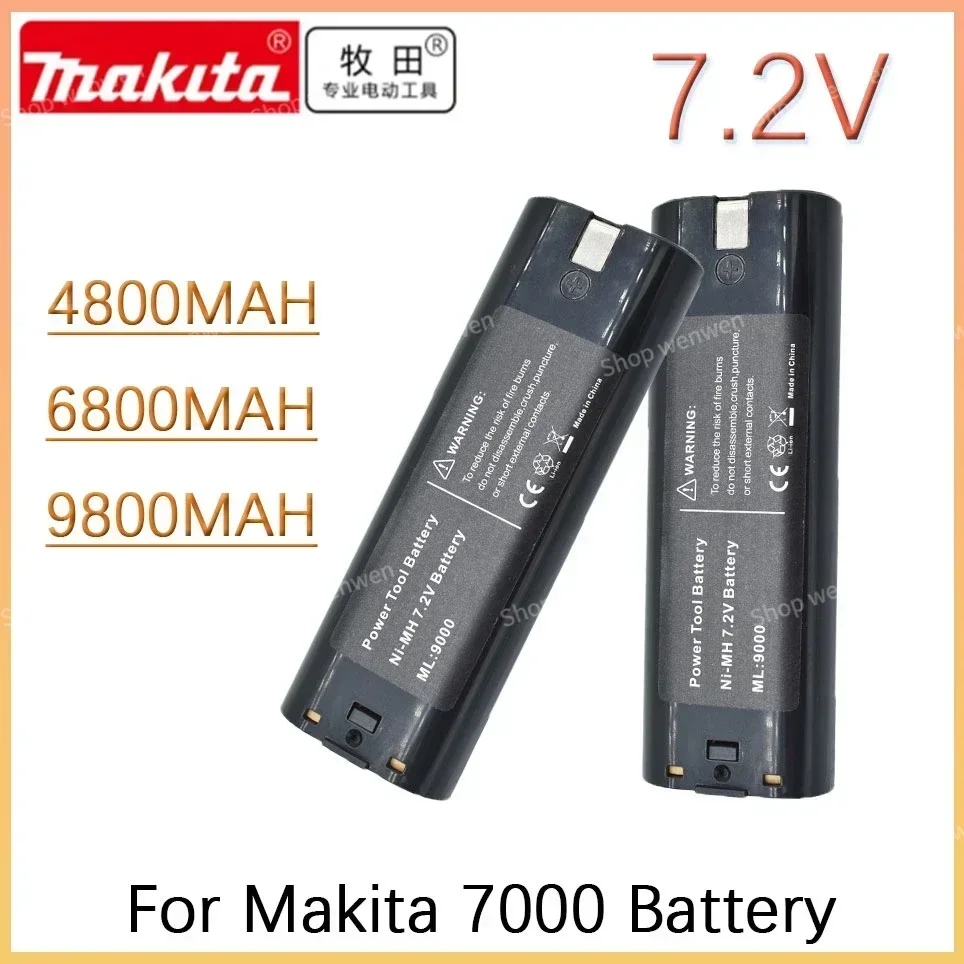 

7.2V 4.8Ah 6.8Ah 9.8Ah Ni-MH Replacement Battery For Makita 7000 7002 7033 191679-9 192695-4 632002-4 632003-2 L50 192532-2