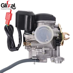 Glixal 20mm Big Bore Carb CVK Carburetor for Chinese GY6 49cc 50cc 60cc 80cc 100cc 139QMB 139QMA Scooter Moped ATV Go-Kart